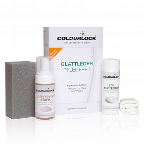 Colourlock Набор для ухода за cтарой кожей Чистящее средство - 125 мл. Консервант - 150 мл. Губка - 1 шт. Салфетка - 1 шт.